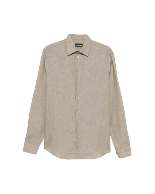 Emporio Armani Gray Casual Shirts for men