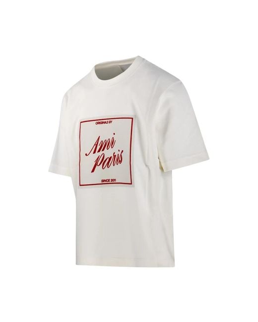 AMI White T-Shirts for men