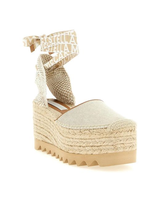 Stella McCartney Natural Wedges