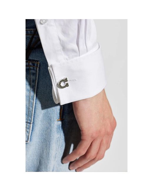 Ferragamo Metallic Cufflinks & Tie Clips for men