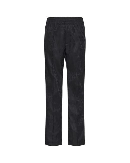 Valentino Garavani Blue Straight Trousers for men