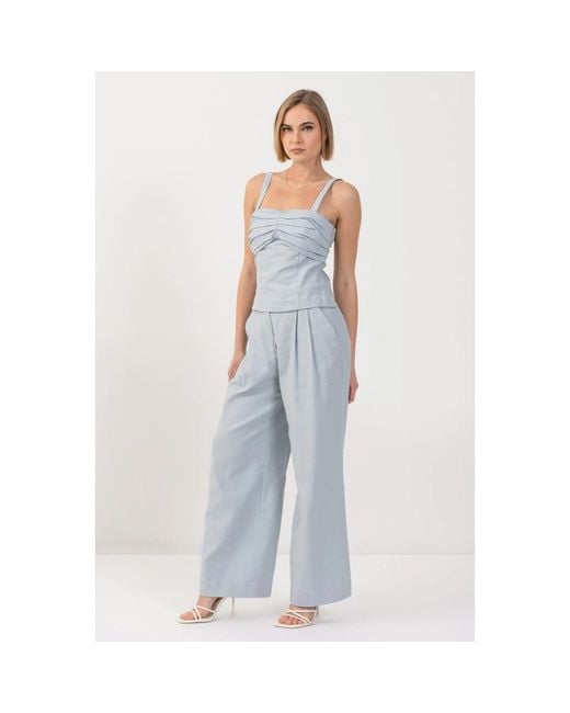 Kocca Blue Sleeveless Tops