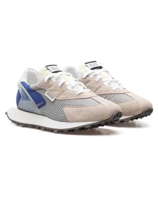 RUN OF Blue Sneakers for men