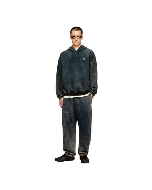 DIESEL Green Hoodies for men