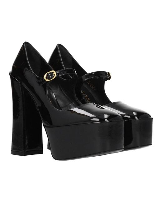 Stuart Weitzman Black Schwarze Leder Pin Up Sandale