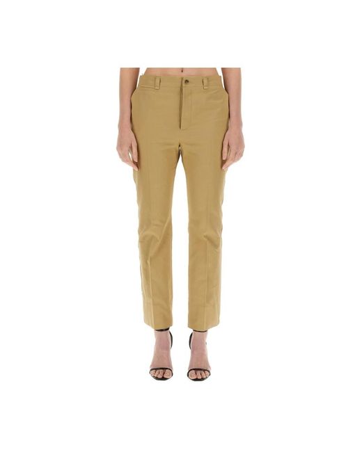 Saint Laurent Natural Slim-Fit Trousers