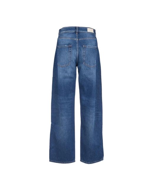 ICON DENIM Blue Weite jeans für frauen