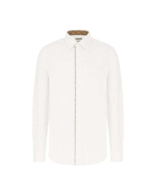 Burberry White Casual Shirts for men