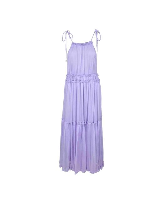 WEILI ZHENG Purple Midi dresses