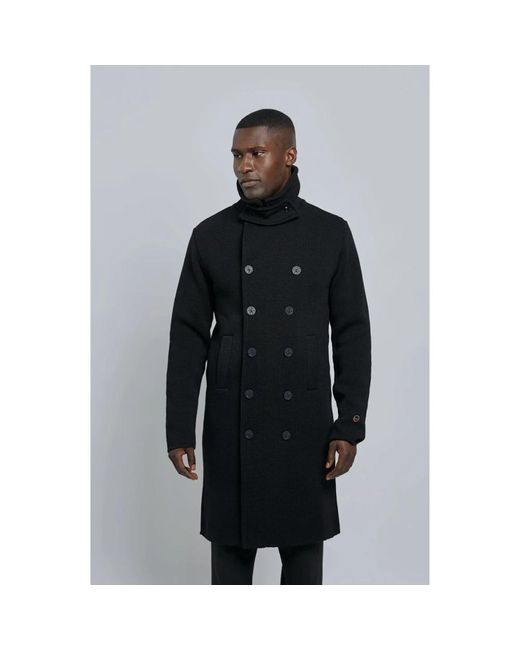BUSNEL Jassen ,Zwart ,Wol Jean Coat in het Black voor heren