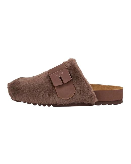 Mules Scholl en coloris Brown