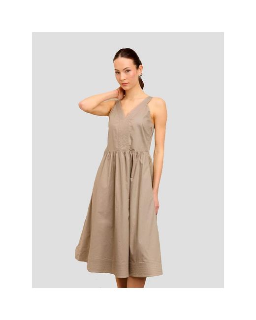 Blauer Brown Midi Dresses
