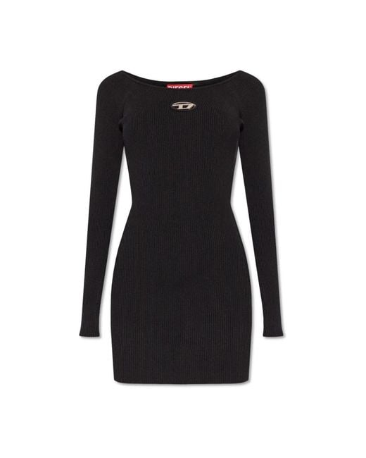 DIESEL Black Knitted Dresses