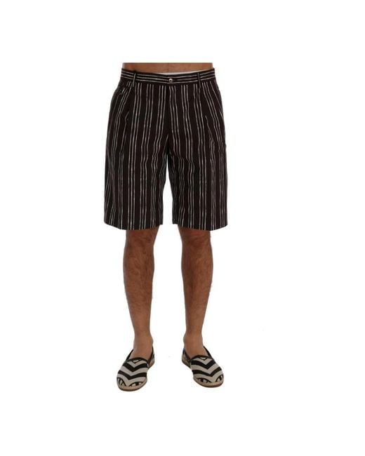 Dolce & Gabbana Black Casual Shorts for men