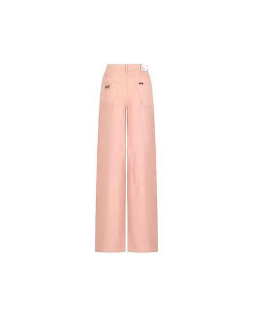 Lois Pink Wide Trousers
