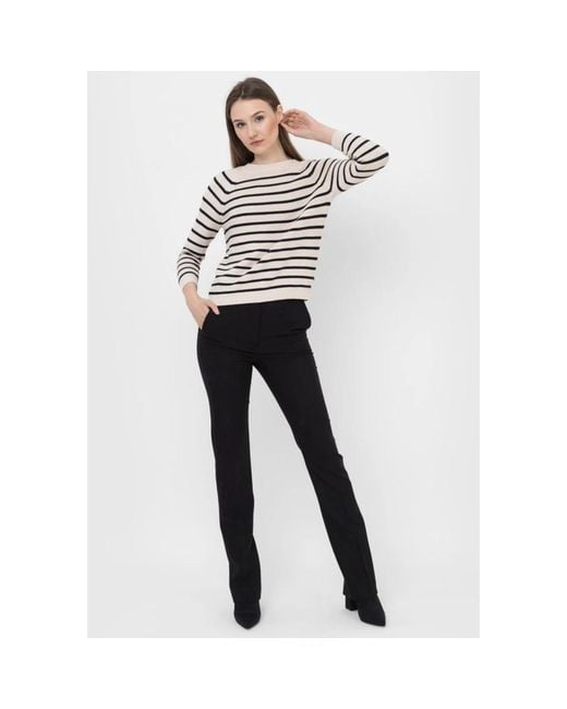 Sportmax Black Straight Trousers