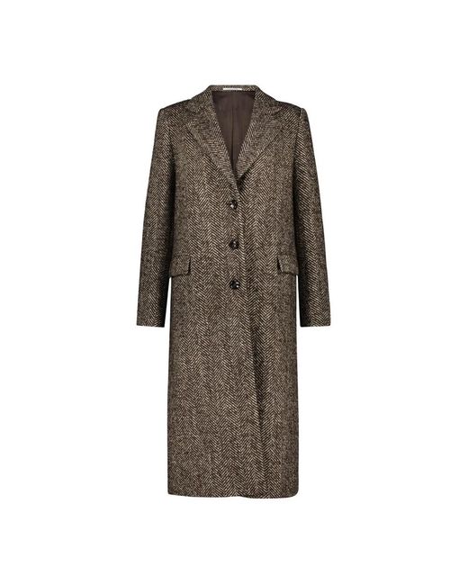 Tagliatore Single-Breasted Coat in het Brown