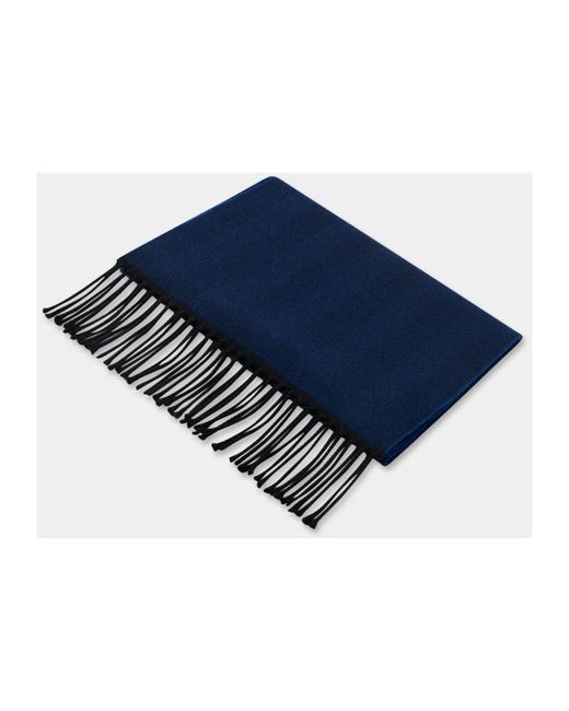 Brooks Brothers Blue Winter Scarves for men