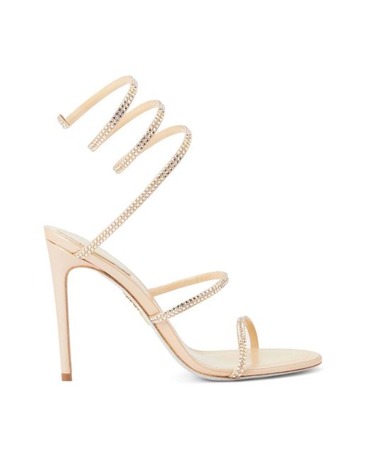 High Heel Sandals Rene Caovilla de color White