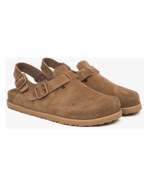 ESTRO Schoenen ,Bruin ,Bruine Velours Muiltjes Sandalen in het Brown