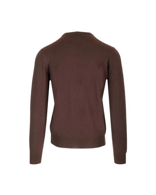 Mauro Ottaviani Brown Round-Neck Knitwear for men