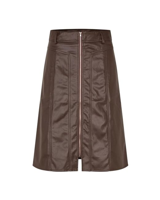 Lolly's Laundry Midi Skirts in het Brown