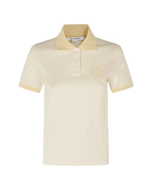 Sporty & Rich Natural Polo Shirts
