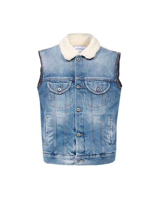 Off-White c/o Virgil Abloh Blue Waistcoats