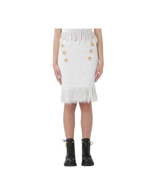 Short Skirts Balmain en coloris White
