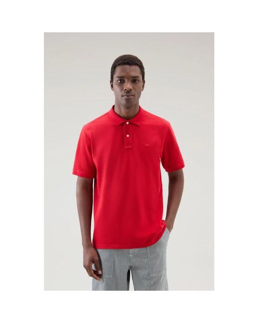 Woolrich Red Polo Shirts for men