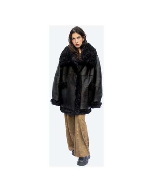 Just things we like Black Faux Fur & Shearling Jackets