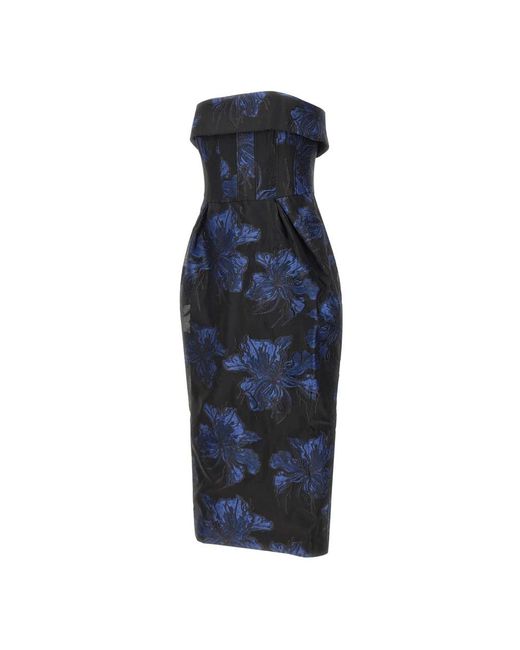 Rebecca Vallance Blue Midi Dresses
