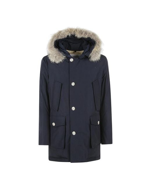 Woolrich Blauer arctic parka klassischer tel in Blue für Herren