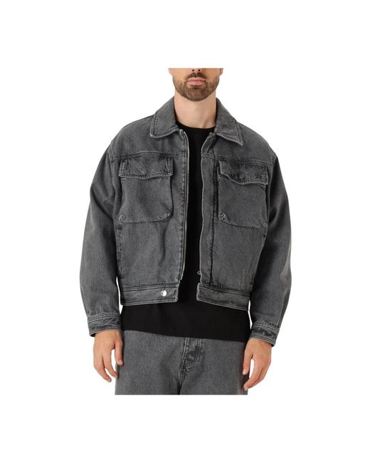Denim Jackets Filling Pieces de hombre de color Gray
