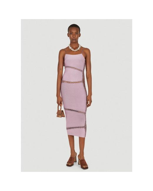 Isa Boulder Red Midi Dresses