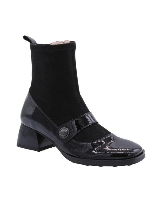 Hispanitas Black Heeled Boots