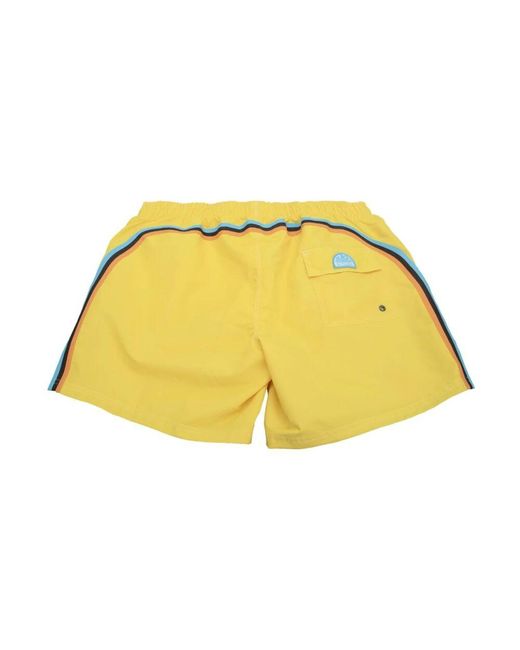 Sundek Badehose mit schnürung in Yellow für Herren