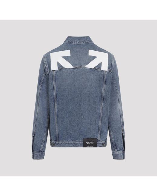 Off-White c/o Virgil Abloh Blue Denim Jackets for men