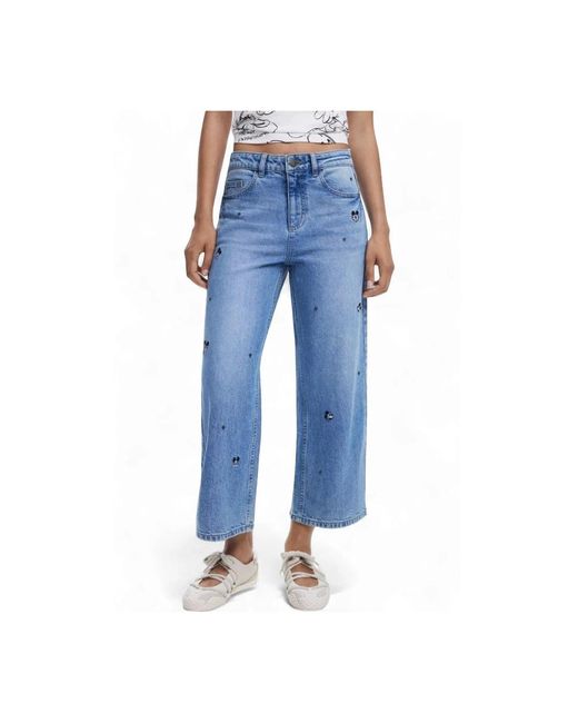 Desigual Blue Cropped Jeans