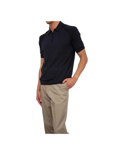 Emporio Armani Black Polo Shirts for men