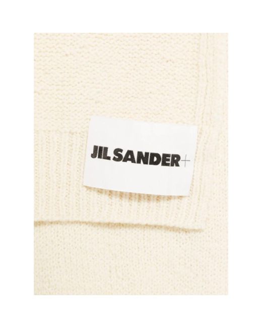 Jil Sander White R strickschal