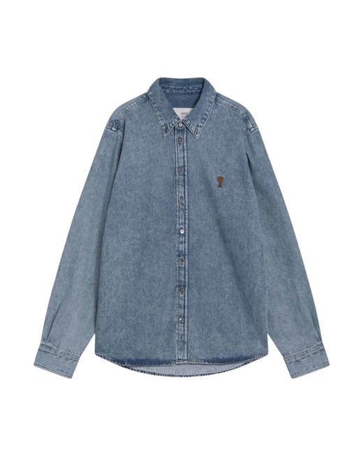 AMI Blue Denim Shirts for men