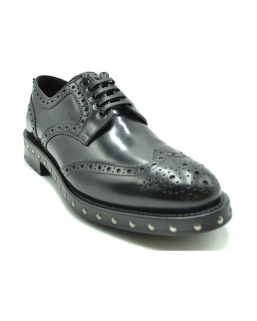 Dolce & Gabbana Black Laced Shoes