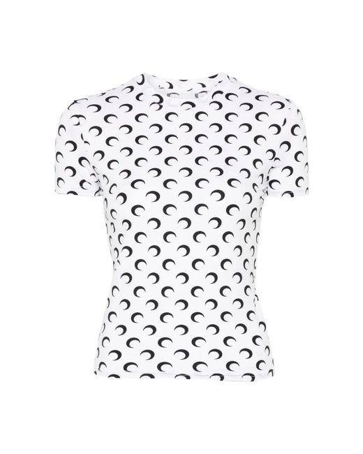 MARINE SERRE White T-Shirts