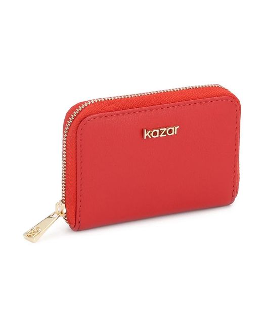 Kazar Accessoires ,Rood ,Leer Esmerlin Compact Wallet in het Red