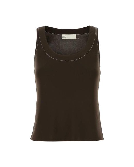 Tory Burch Green Sleeveless Tops