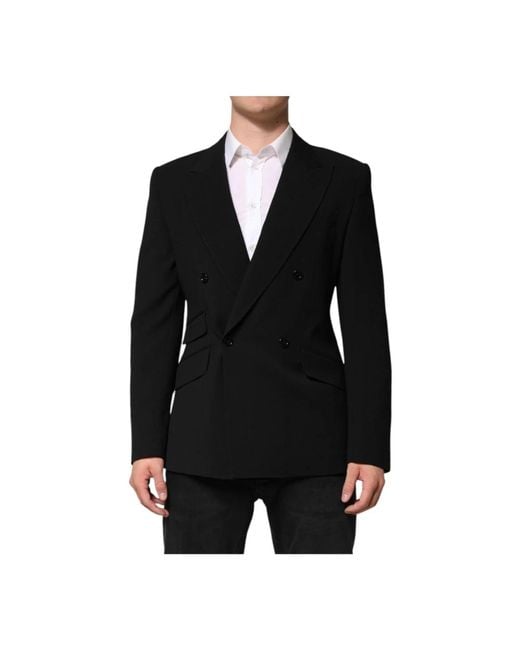 Dolce & Gabbana Black Blazers for men