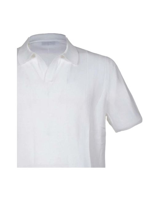 Gran Sasso White Polo Shirts for men
