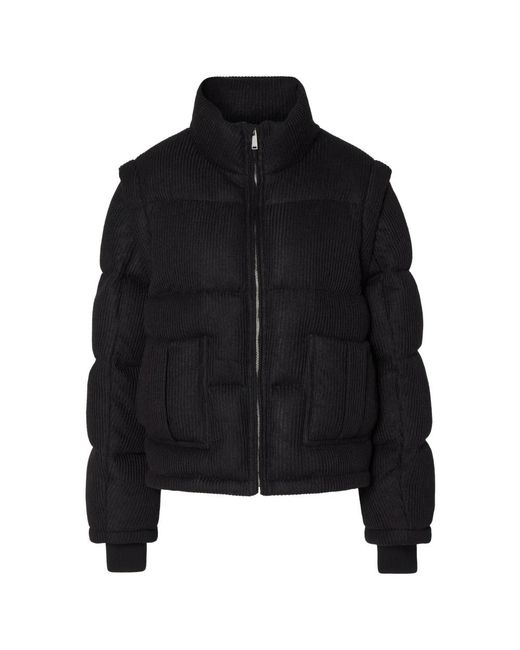 CLOEYS Jassen ,Zwart ,Polyester Gebreid Gewatteerd Jack Vest Zwart in het Black