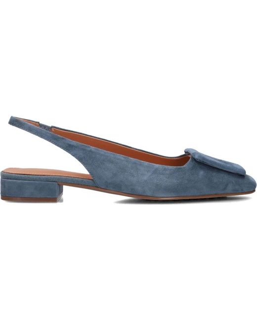 Stefano Lauran Blue Elegante Blaue Slingbacks Modell 58577A